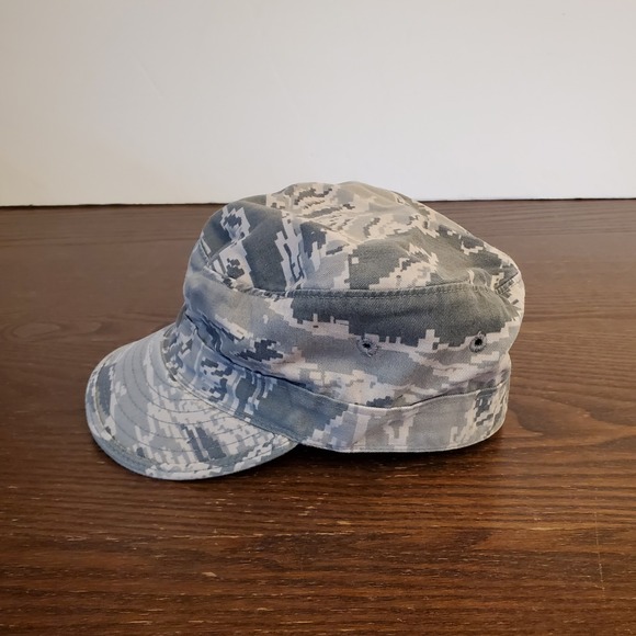 Military Other - Vintage AIR FORCE DIGITAL CAMO UTILITY CAP‎ Unisex SIZE 22"